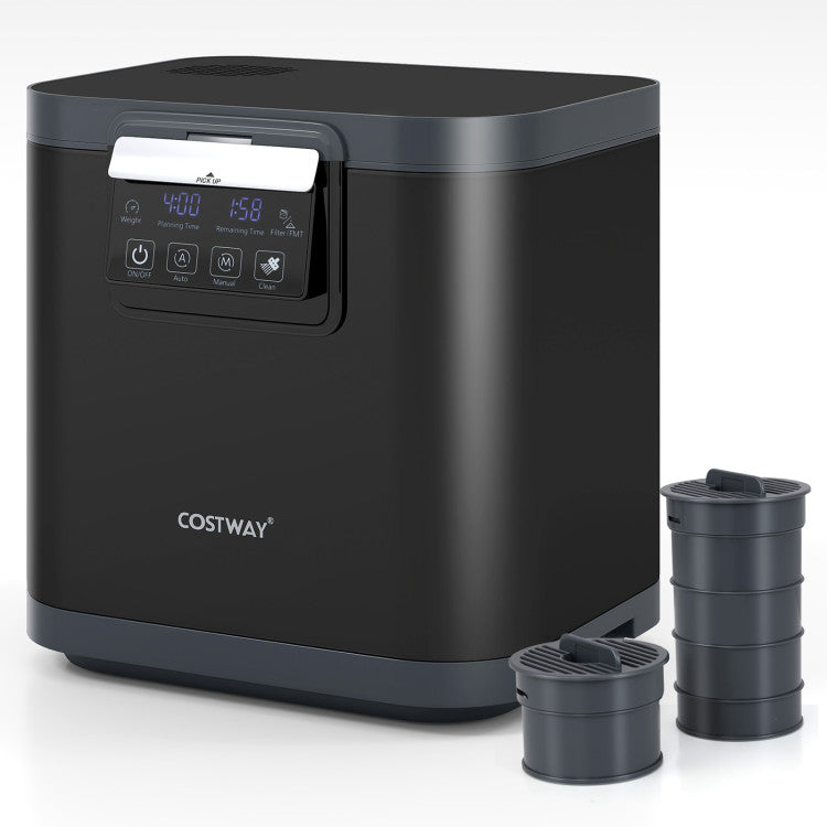 4 L Electric Composter with Lid and LED Display for Kitchen